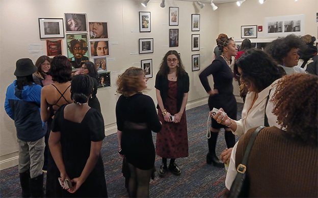 Threads of Us at the Harold Stevens Gallery- audience