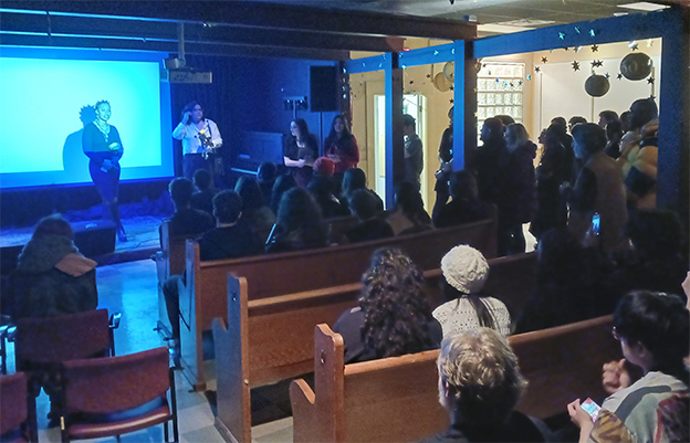 Threads of Us at the Harold Stevens Gallery- audience