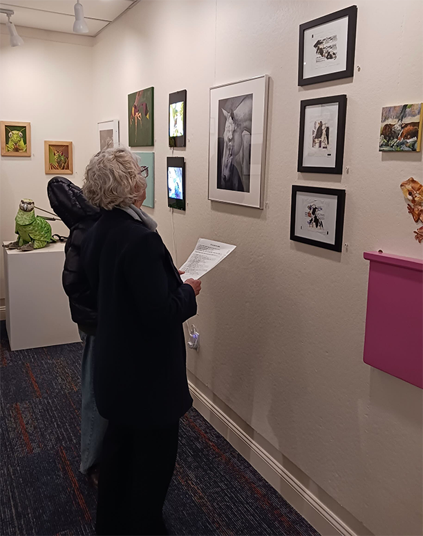 Harold Stevens Gallery at WCUW exhibit